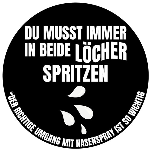Sticker nasenspray aufkleber - ,