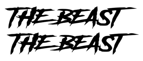 The beast auto aufkleber - auto,