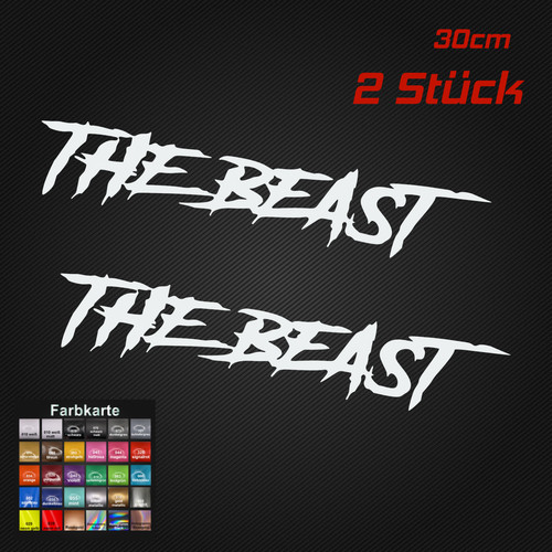 The beast auto aufkleber - beast,