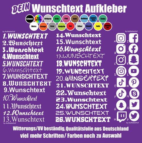 15cm name aufkleber - name, sticker