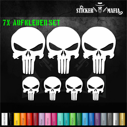 Aufkleber punisher totenkopf - aufkleber,