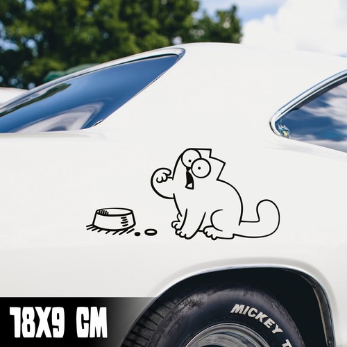 Auto aufkleber simon - aufkleber, cat