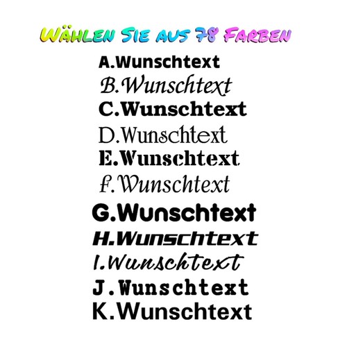 Autoaufkleber wunschtext - autoaufkleber,