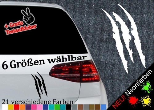 Kratzer aufkleber größen - -6,