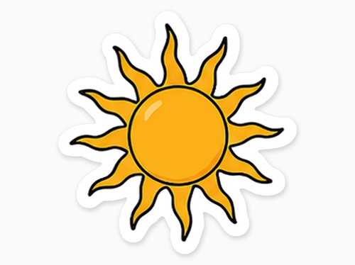 Aufkleber sonne sun - aufkleber, sticker