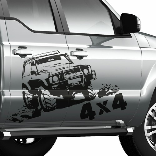 Auto aufkleber set - set, offroad
