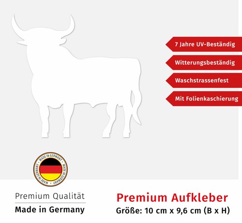Aufkleber stier autoaufkleber - stier,