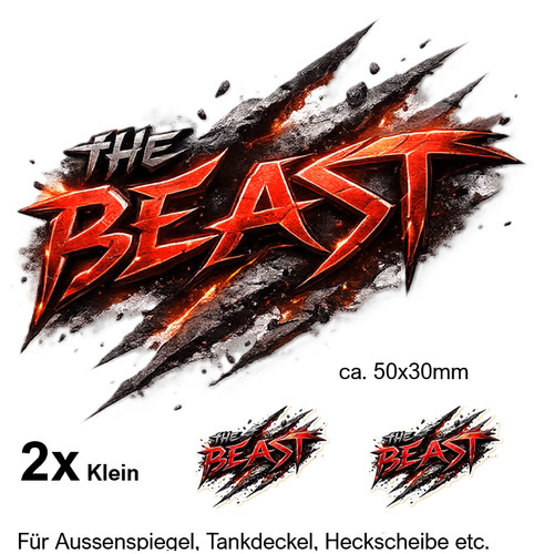 The beast auto aufkleber - the,