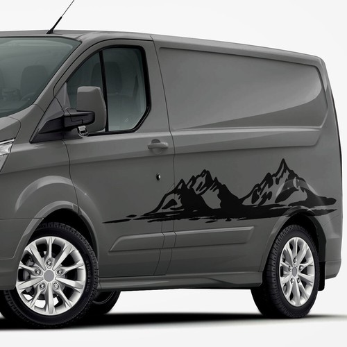 Auto aufkleber berge outdoor - auto,