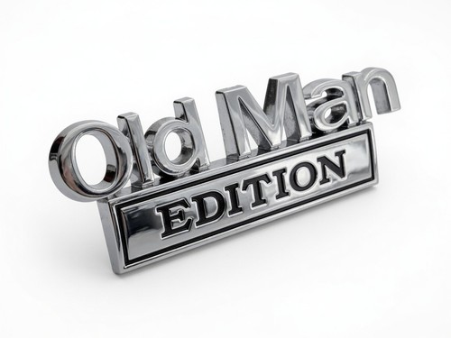 Old man edition emblem - old,