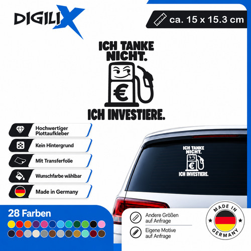 Tanken aufkleber spruch lustig - tanken,