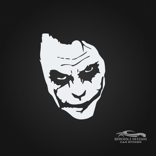 Joker aufkleber face - aufkleber,