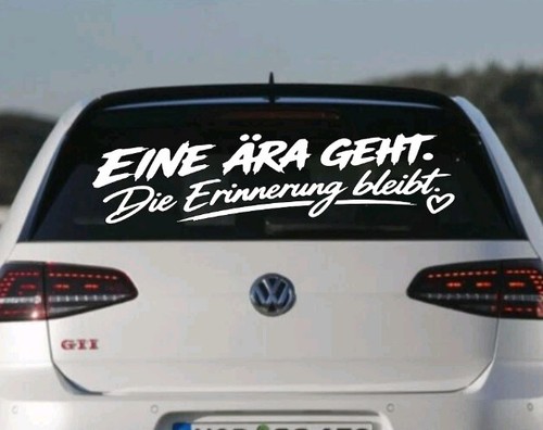 Eine ära geht - jp, aufkleber