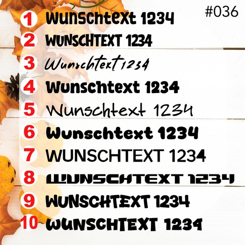 20cm wunschtext aufkleber - 20cm,