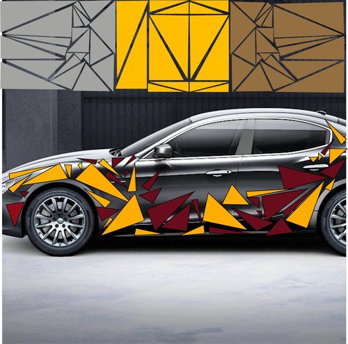 Dreiecke set camouflage auto - set,