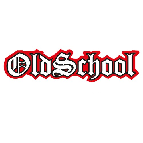 Sticker oldschool schwarz - sticker,