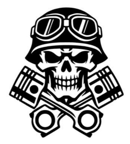 Skull totenkopf - 2x,