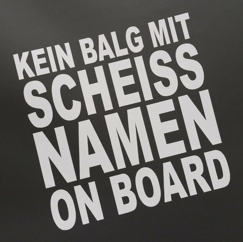 Auto aufkleber sticker kein - auto,