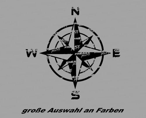 Windrose aufkleber kompass - windrose,