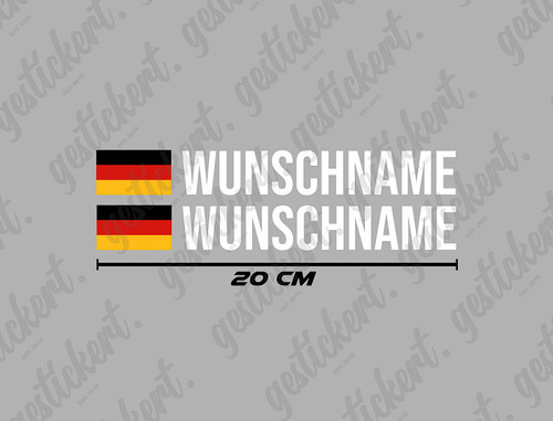 Aufkleber name - 2x, 20