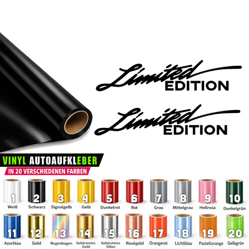 Limited edition aufkleber - 2x,