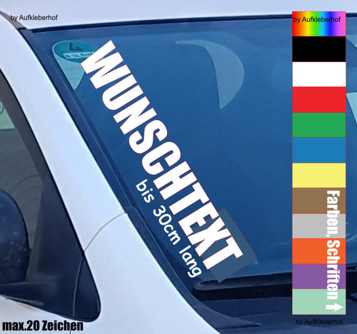 30cm wunschtext aufkleber - 30cm,