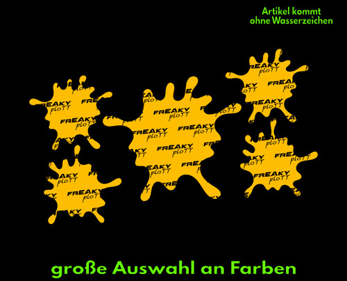 Farbkleckser autoaufkleber - farbkleckser,
