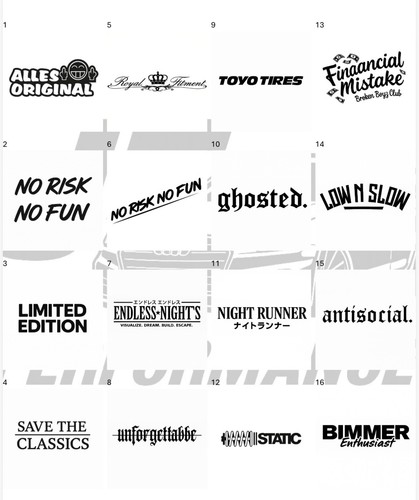 Tuning sticker auto - cm, –auto