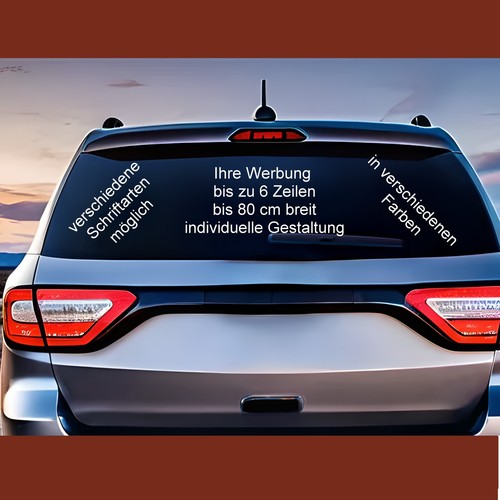 Autoaufkleber werbung bis - bis, zu