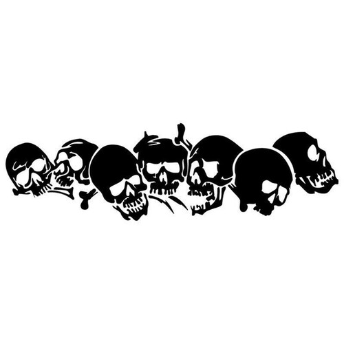 Skull aufkleber 21x7 - skull, cm