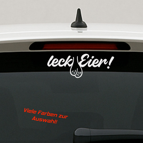 Leck eier autoaufkleber - eier,