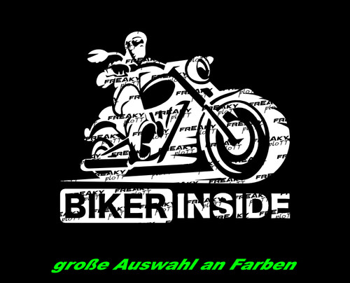 Aufkleber sticker biker inside - aufkleber,